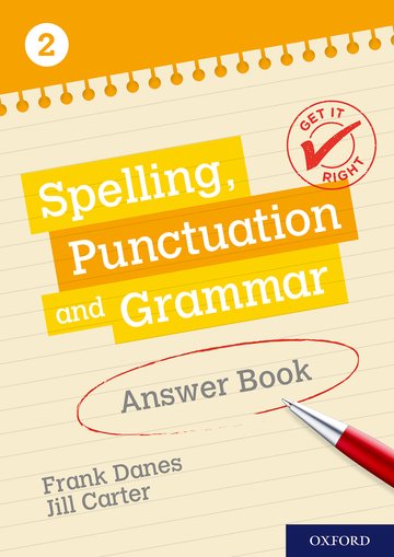 Get It Right: Spelling Punctuation and Grammar - Answer Book 2