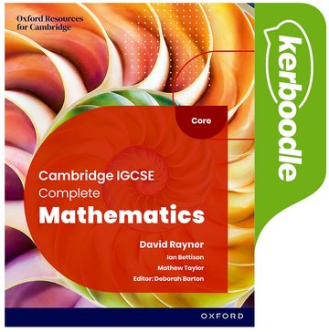 NEW Cambridge IGCSE Complete Mathematics Core: Kerboodle (Sixth Edition)
