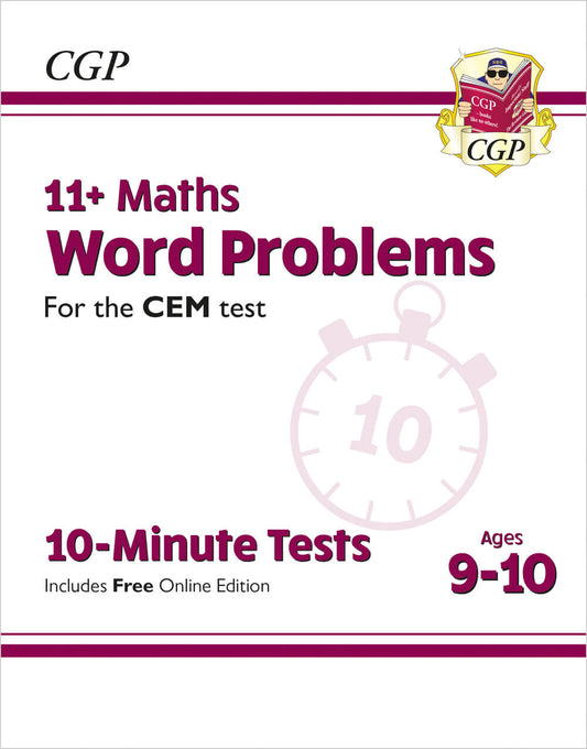 CGP 11+ CEM 10-Minute Tests: Maths Word Problems - Ages 9-10 (with Online Edition)