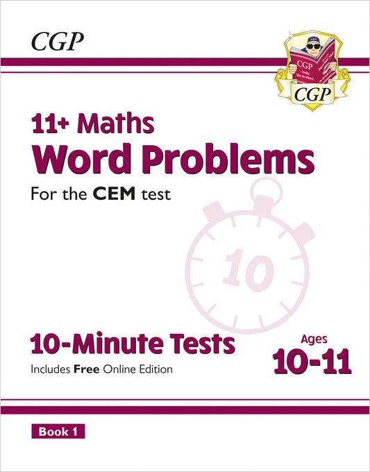 CGP 11+ CEM 10-Minute Tests: Maths Word Problems - Ages 10-11 Book 1 (with Online Edition)