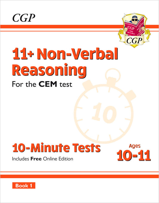 CGP 11+ CEM 10-Minute Tests: Non-Verbal Reasoning - Ages 10-11 Book 1 (with Online Edition)