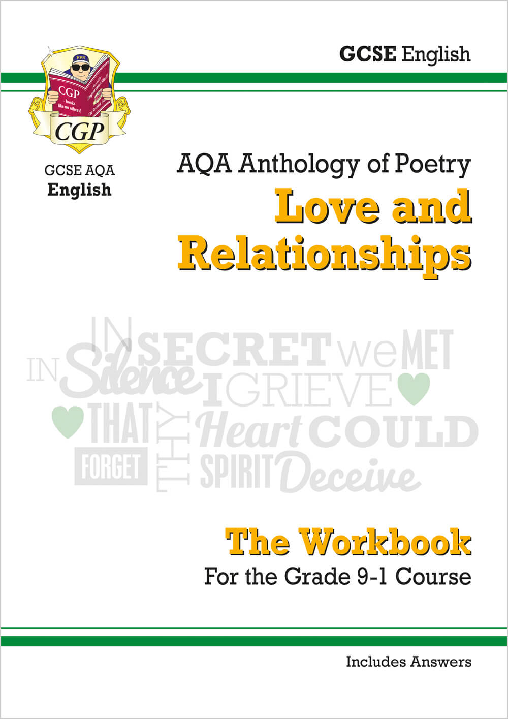 CGP GCSE English Literature AQA Poetry Workbook: Love & Relationships Anthology (includes Answers)