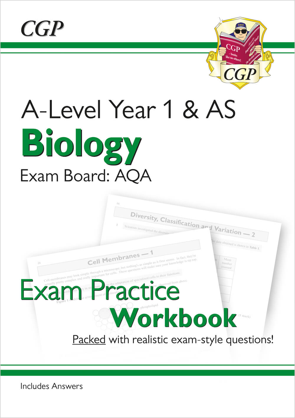 CGP A-Level Biology: AQA Year 1 & AS Exam Practice Workbook - includes Answers