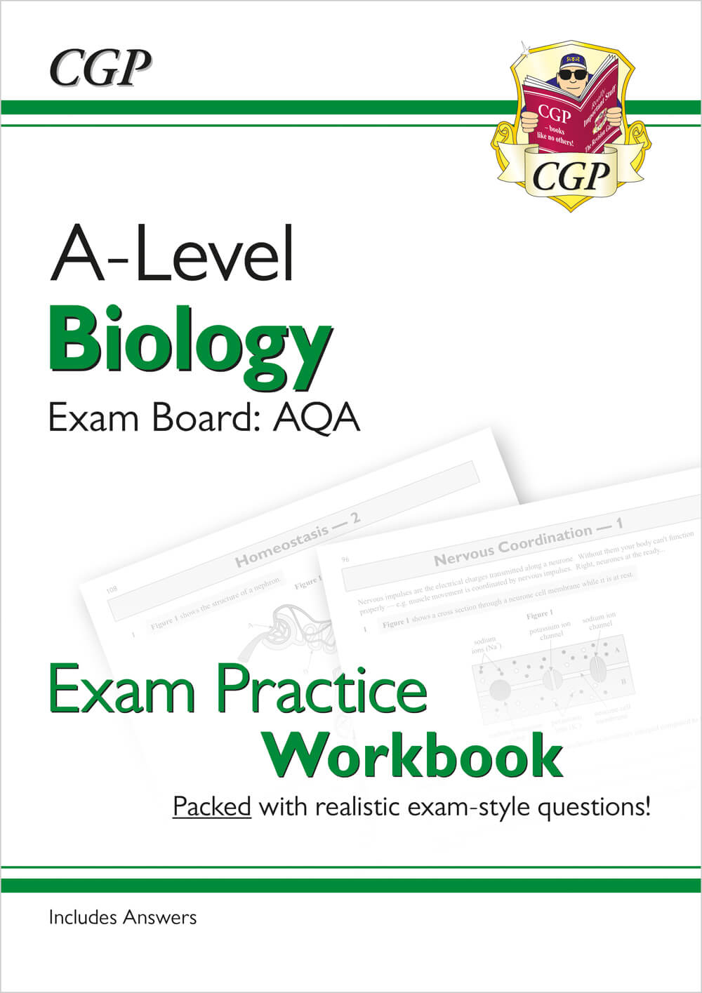 CGP A-Level Biology: AQA Year 1 & 2 Exam Practice Workbook - includes Answers