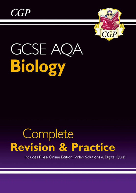 CGP GCSE Biology AQA Complete Revision & Practice includes Online Ed, Videos & Quizzes