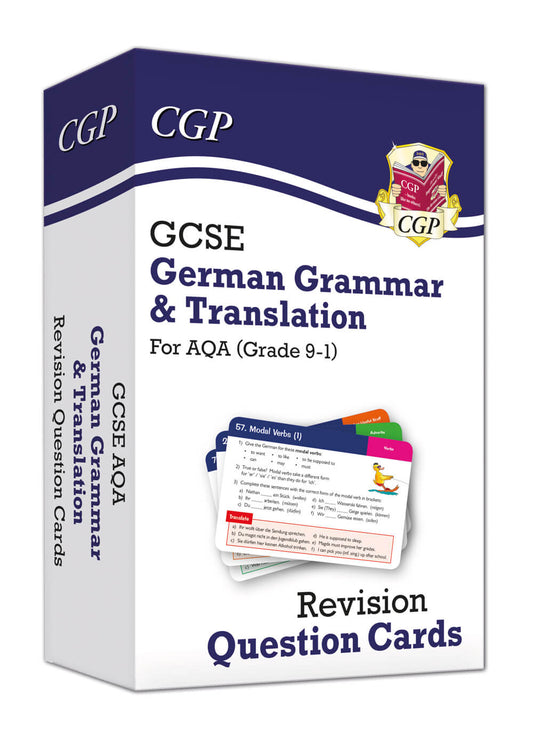 CGP GCSE AQA German: Grammar & Translation Revision Question Cards (For exams in 2025)