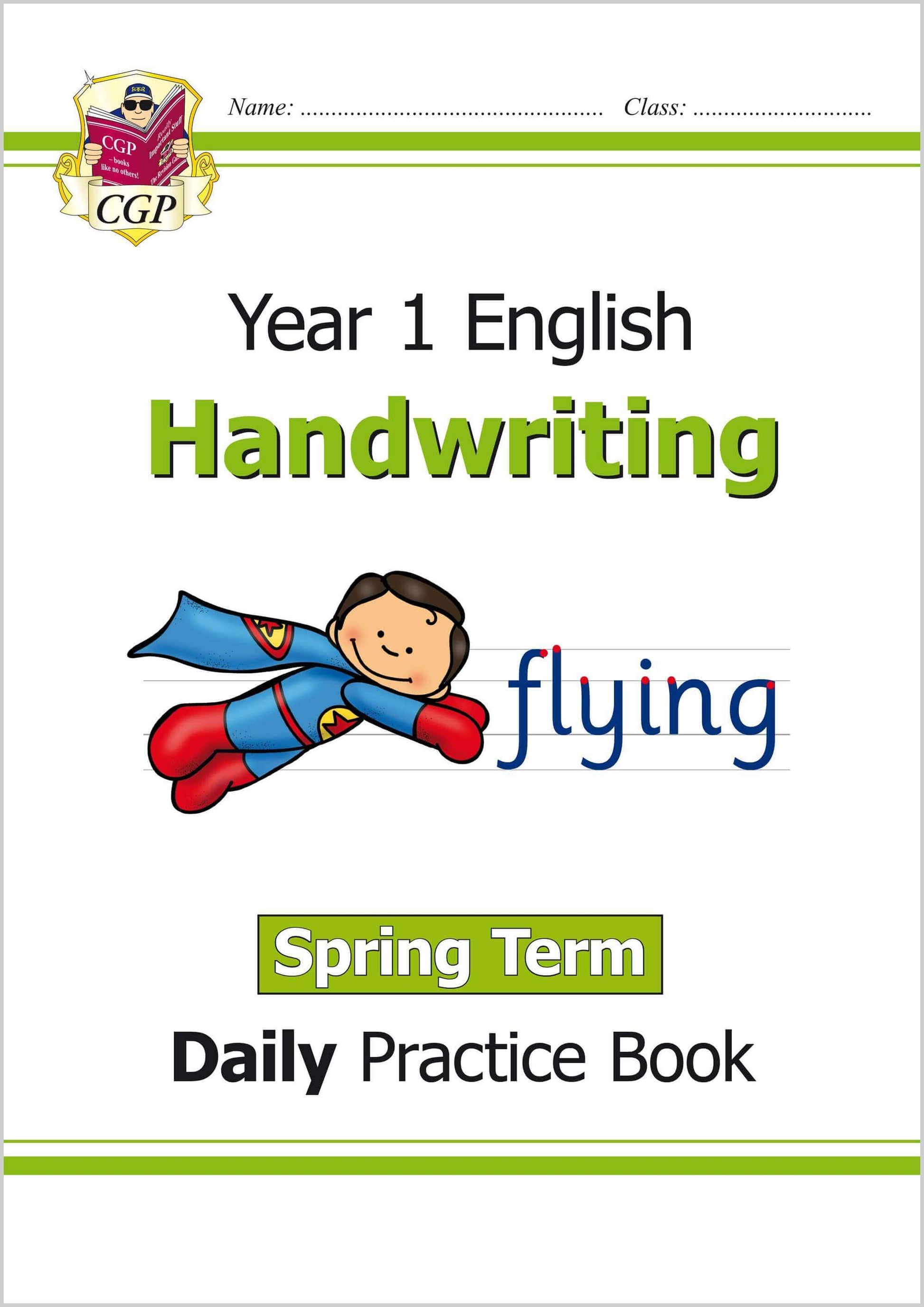 CGP, KS1 Handwriting Year 1 Daily Practice Book: Spring Term