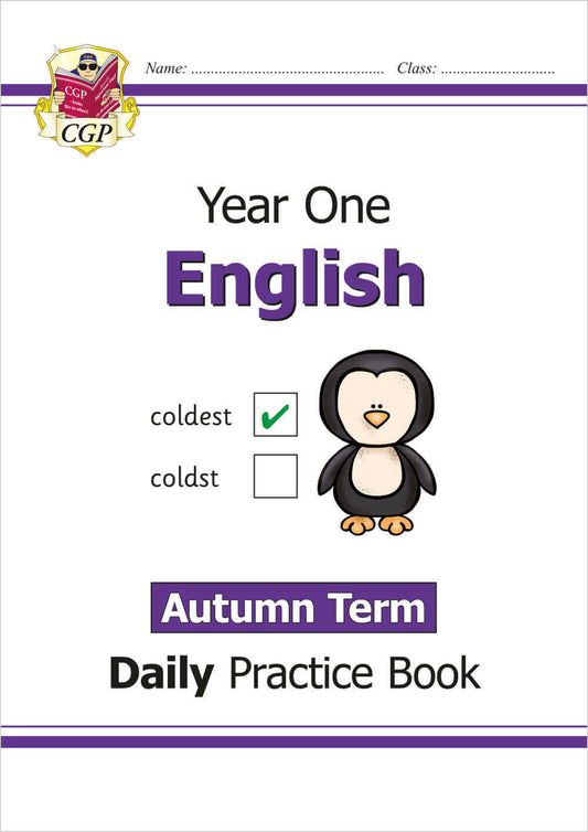 CGP, KS1 English Year 1 Daily Practice Book: Autumn Term