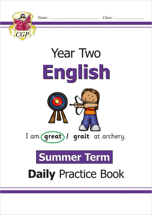 CGP, KS1 English Year 2 Daily Practice Book: Summer Term