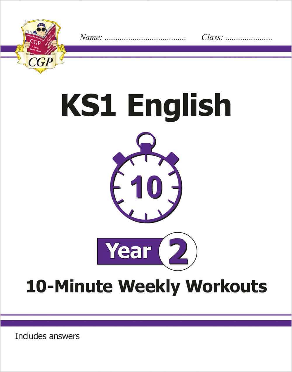 CGP, KS1 Year 2 English 10-Minute Weekly Workouts
