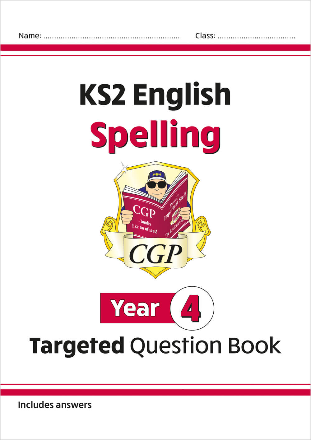 CGP, KS2 English Year 4 Spelling Targeted Question Book (with Answers)