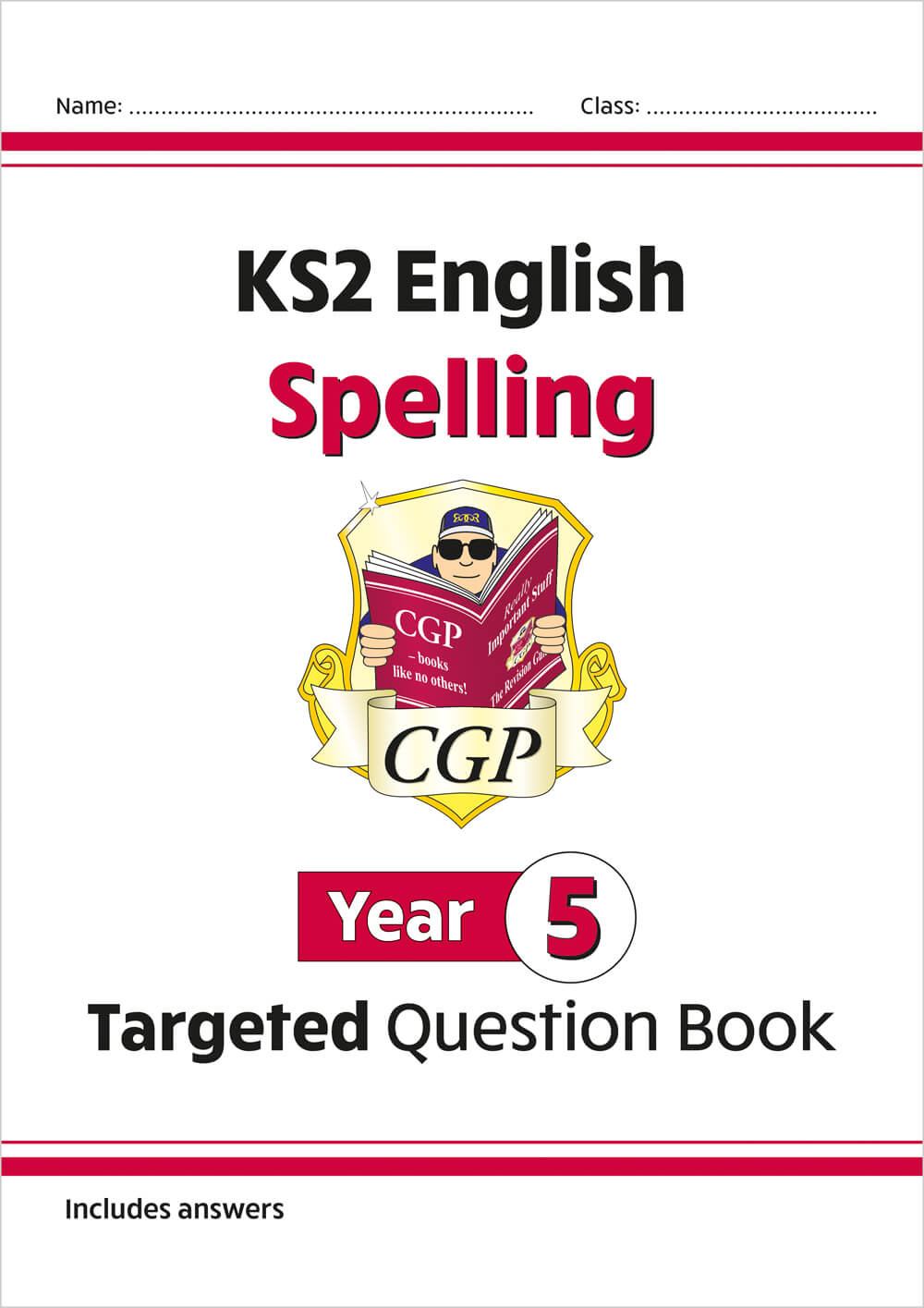 CGP, KS2 English Year 5 Spelling Targeted Question Book (with Answers)