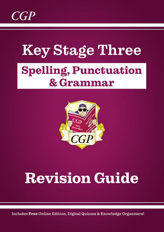CGP KS3 Spelling, Punctuation & Grammar Revision Guide (with Online Edition & Quizzes)