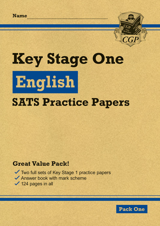 CGP, KS1 English SATS Practice Papers: Pack 1 (for end of year assessments)