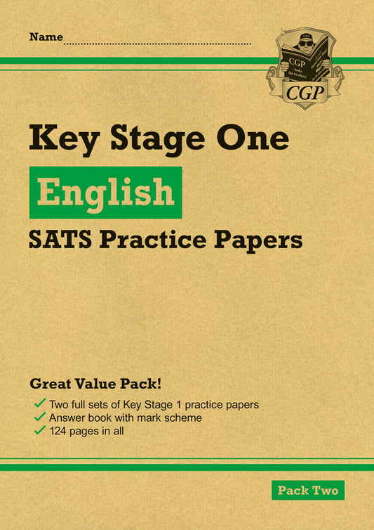 CGP, KS1 English SATS Practice Papers: Pack 2 (for end of year assessments)