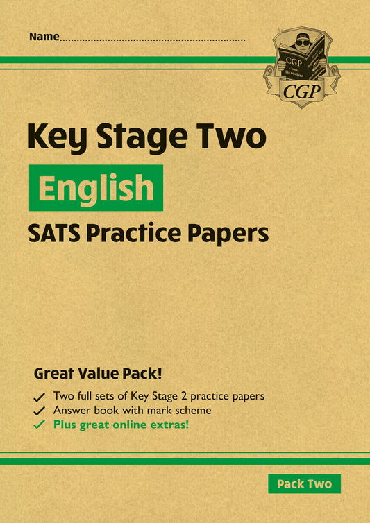 CGP, KS2 English SATS Practice Papers: Pack 2 - for the 2025 tests (with free Online Extras)