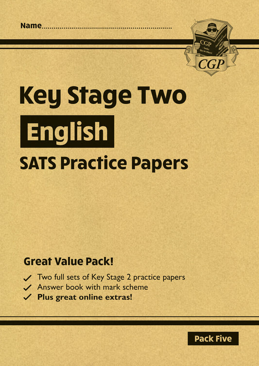 CGP, KS2 English SATS Practice Papers: Pack 5 - for the 2025 tests (with free Online Extras)