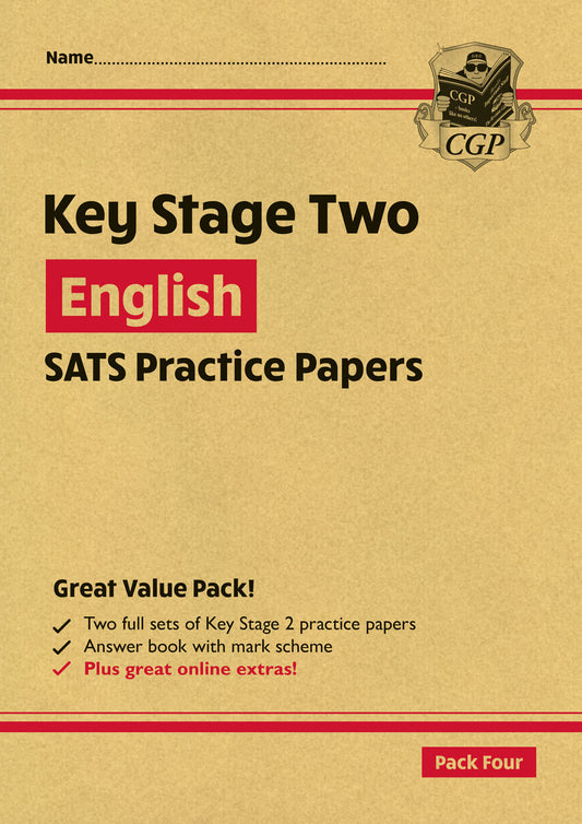 CGP, KS2 English SATS Practice Papers: Pack 4 - for the 2025 tests (with free Online Extras)