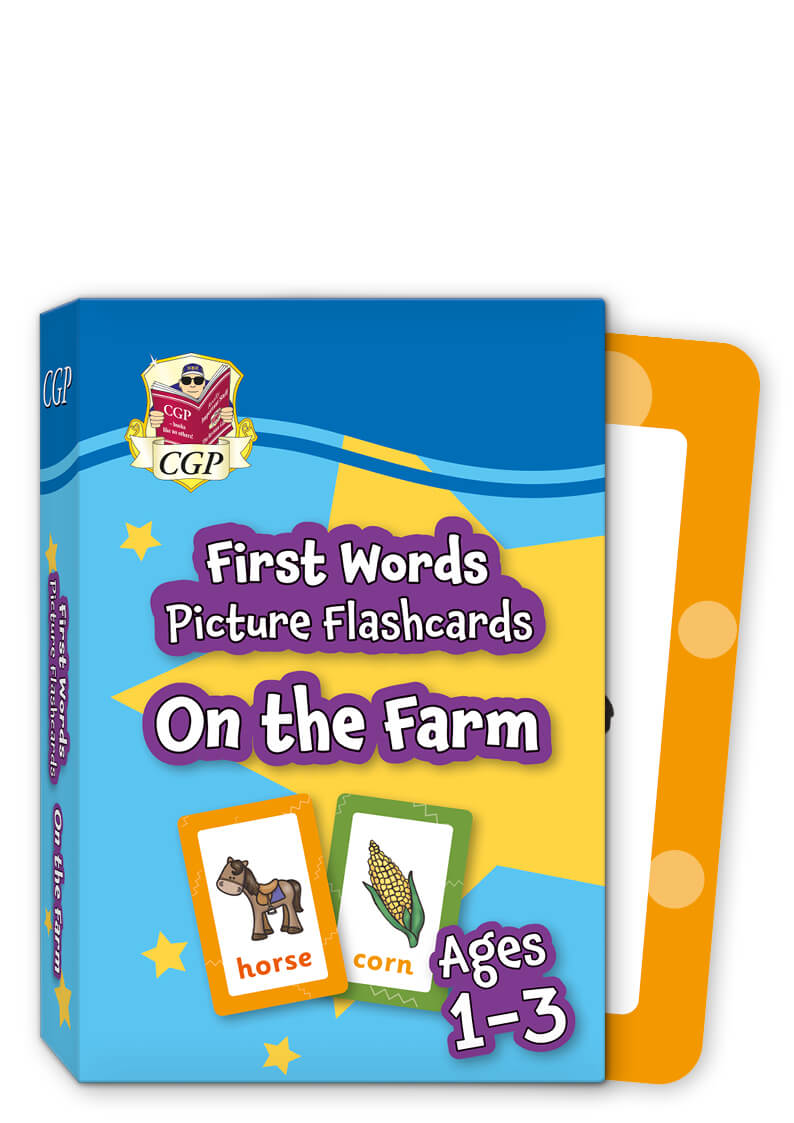 CGP New First Words Picture Flashcards for Ages 1-3: On the Farm