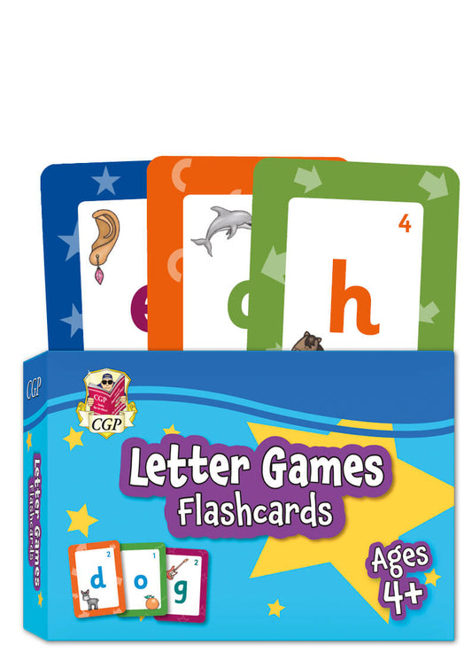 CGP, Letter Games Flashcards for Ages 4+