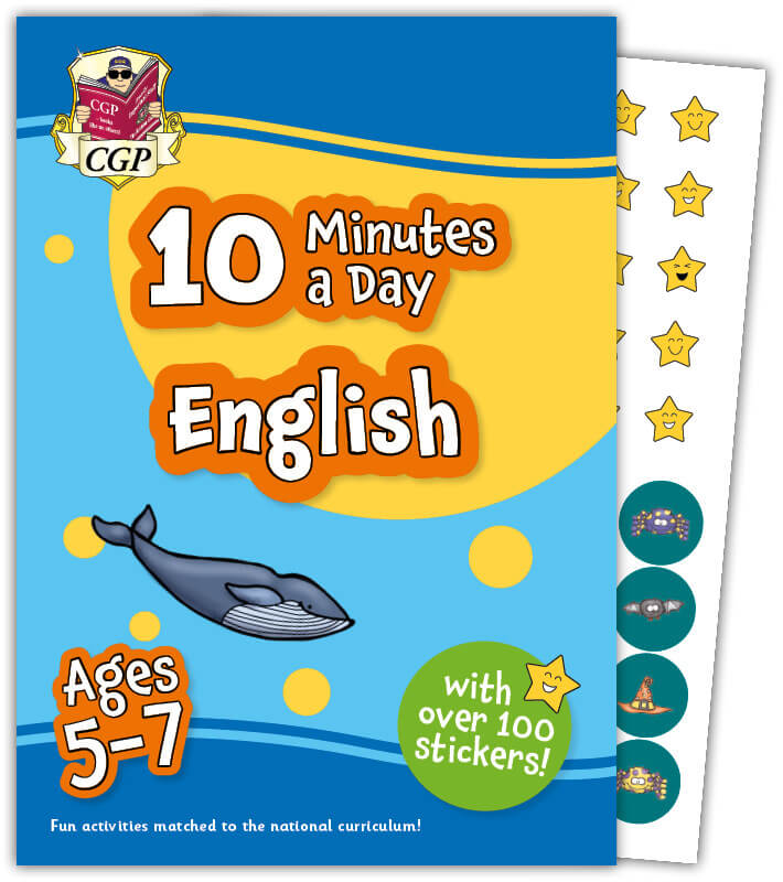 CGP 10 Minutes a Day English for Ages 5-7 (with reward stickers)