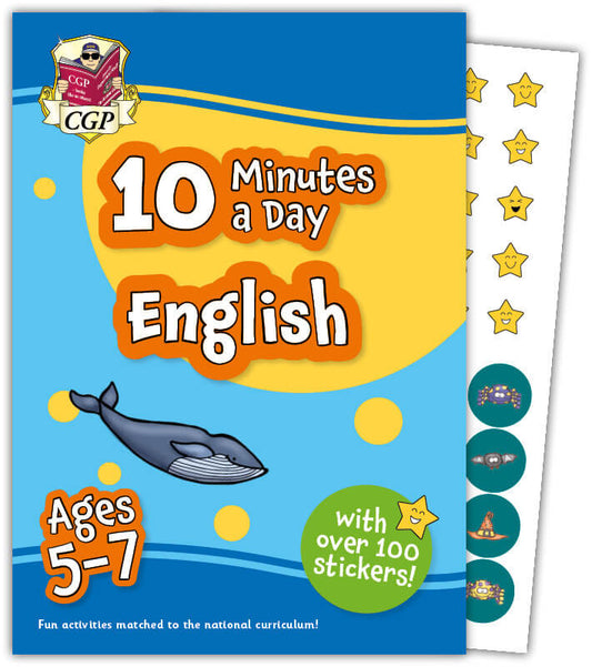 CGP 10 Minutes a Day English for Ages 5-7 (with reward stickers)