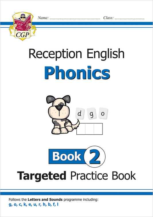 CGP Reception English Phonics Targeted Practice Book - Book 2