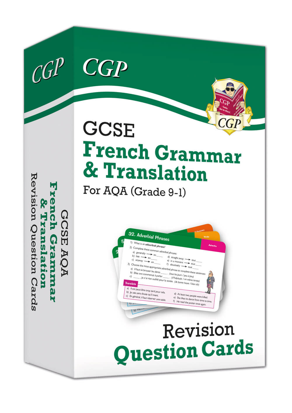 CGP GCSE AQA French: Grammar & Translation Revision Question Cards (For exams in 2025)