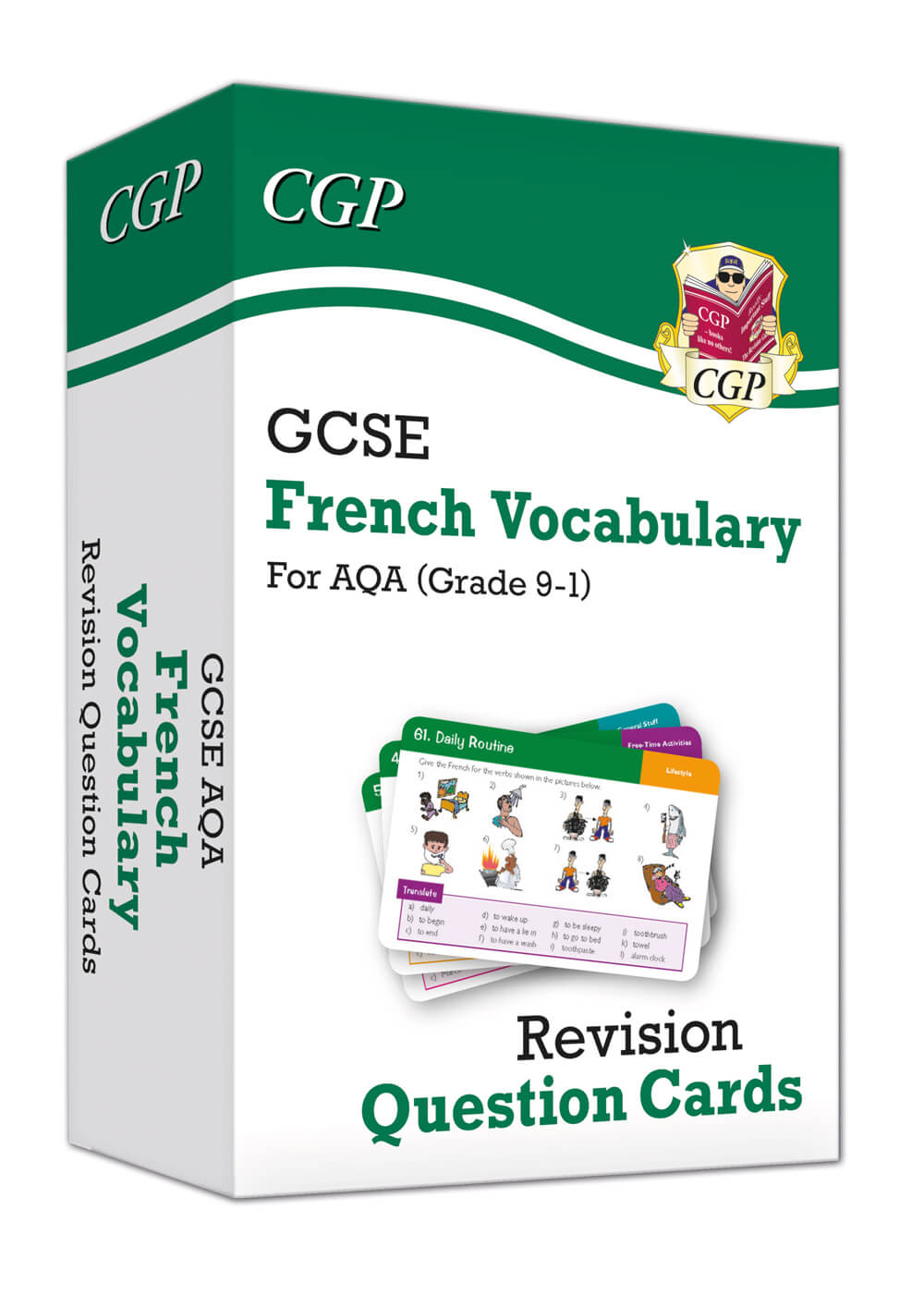 CGP GCSE AQA French: Vocabulary Revision Question Cards (For exams in 2025)