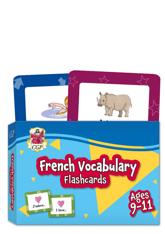 CGP, French Vocabulary Flashcards for Ages 9-11 (with Free Online Audio)