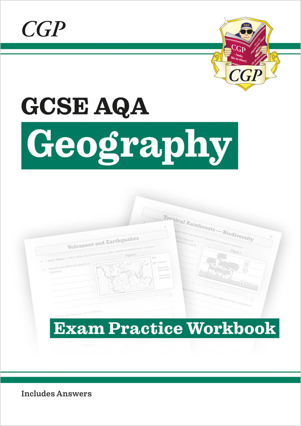 CGP GCSE Geography AQA Exam Practice Workbook (includes answers)
