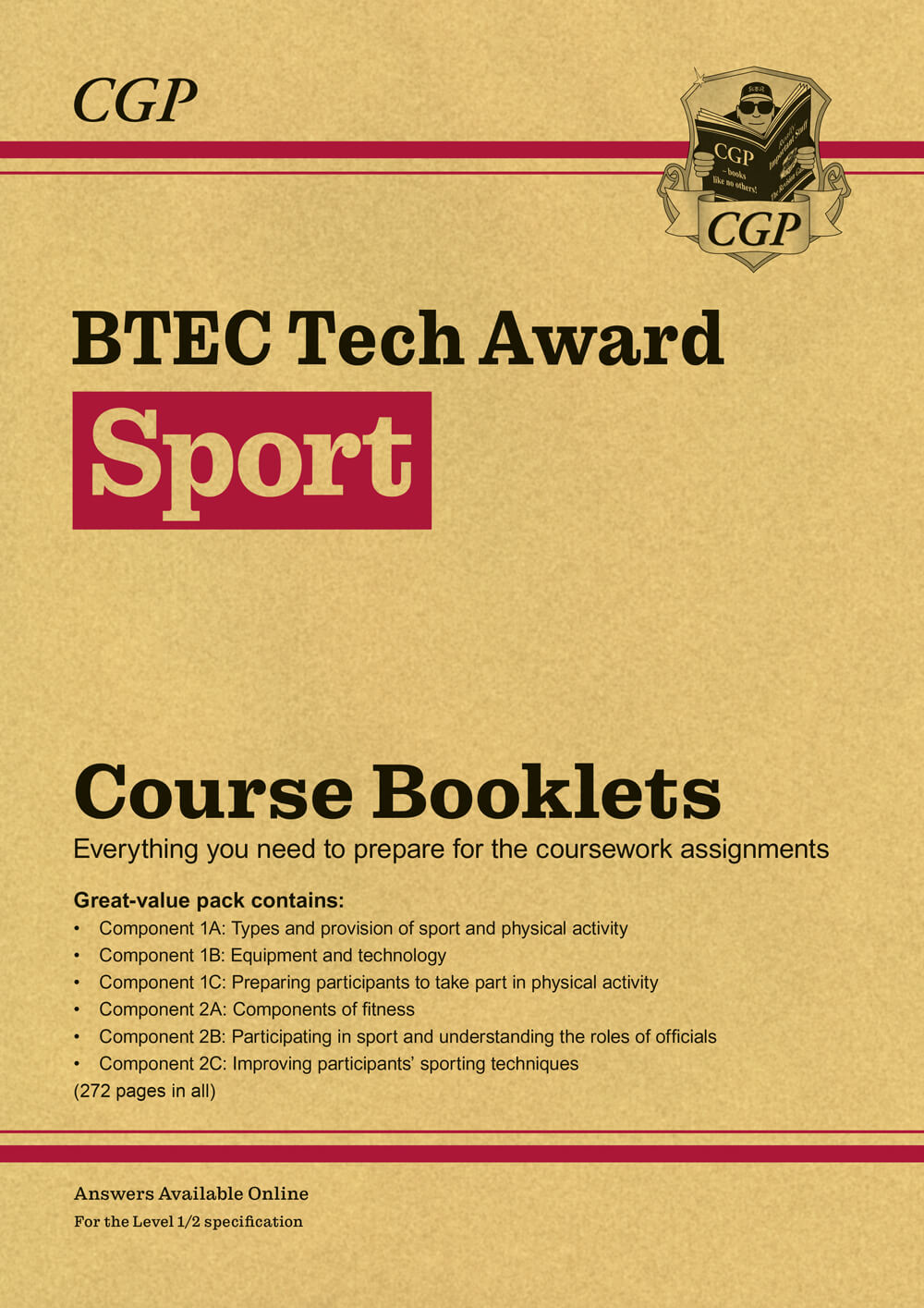 CGP BTEC Tech Award in Sport: Course Booklets Pack (with Online Edition)