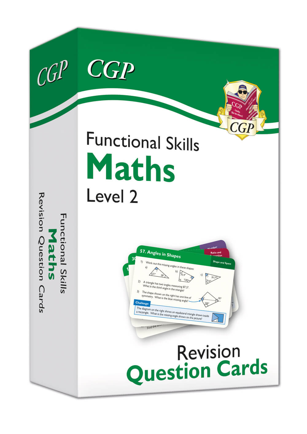 CGP Functional Skills Maths Revision Question Cards - Level 2