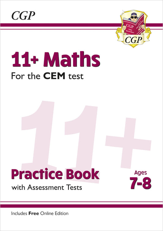 CGP 11+ CEM Maths Practice Book & Assessment Tests - Ages 7-8 (with Online Edition)