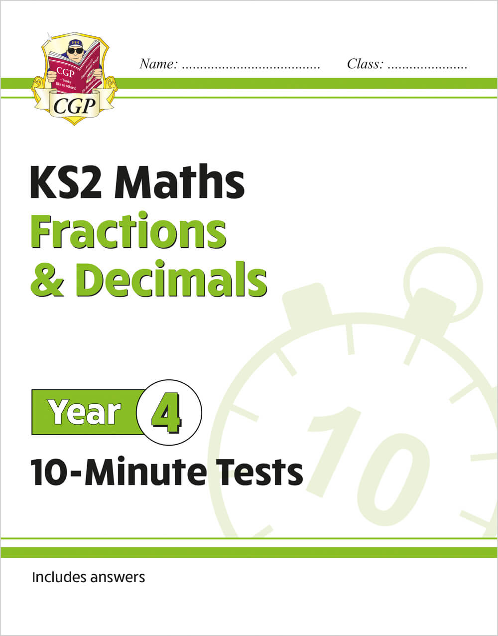 CGP, KS2 Year 4 Maths 10-Minute Tests: Fractions & Decimals