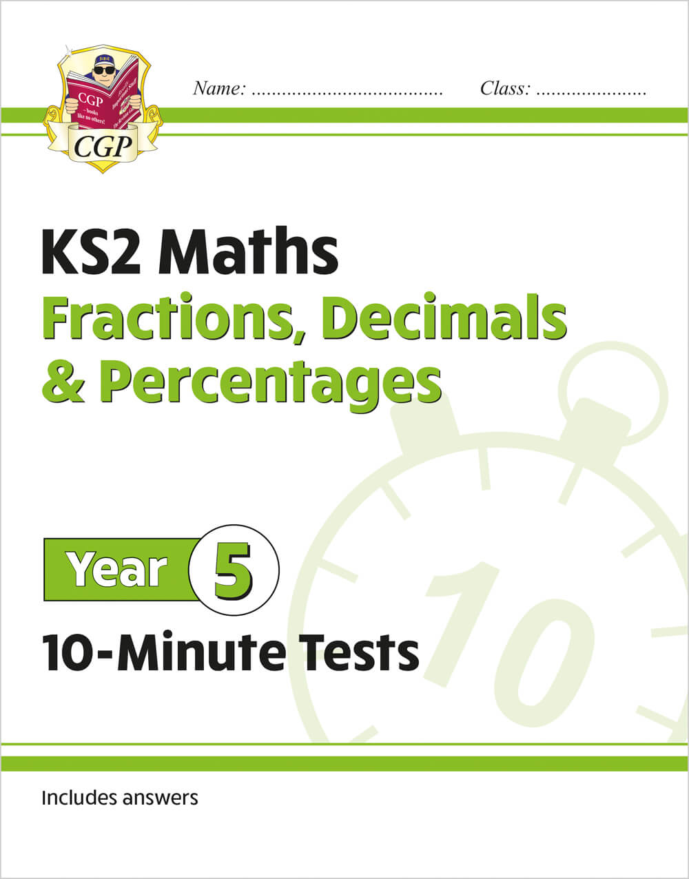 CGP, KS2 Year 5 Maths 10-Minute Tests: Fractions, Decimals & Percentages