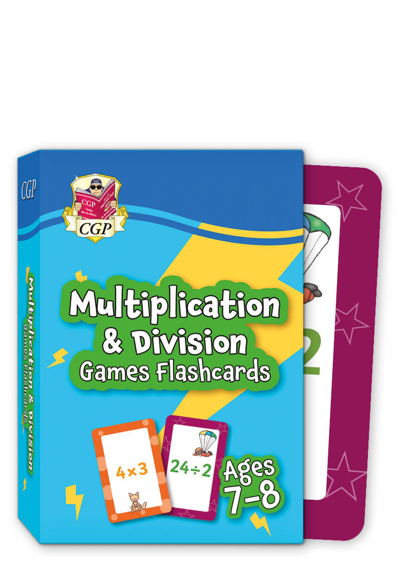 CGP, Multiplication & Division Games Flashcards for Ages 7-8 (Year 3)