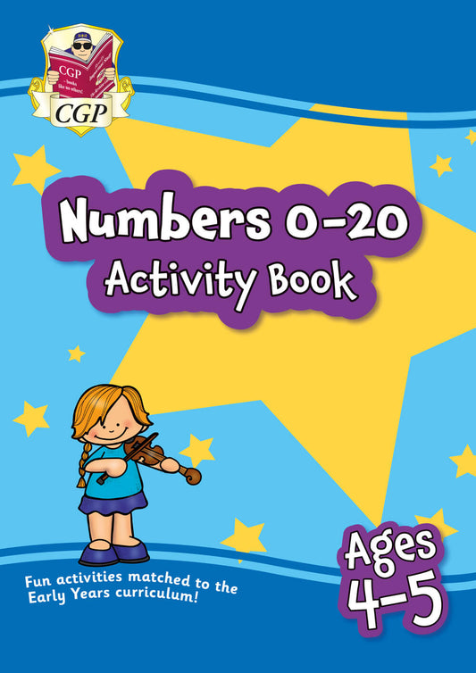 CGP Numbers 0-20 Activity Book for Ages 4-5 (Reception)