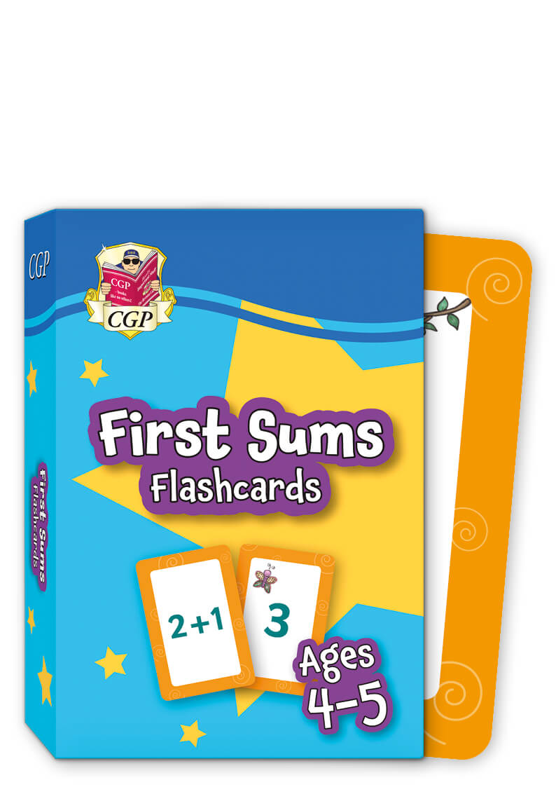 CGP First Sums Flashcards for Ages 4-5 (Reception): perfect for learning the number bonds to 10