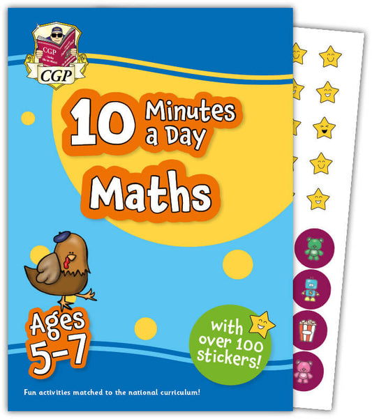 CGP 10 Minutes a Day Maths for Ages 5-7 (with reward stickers)