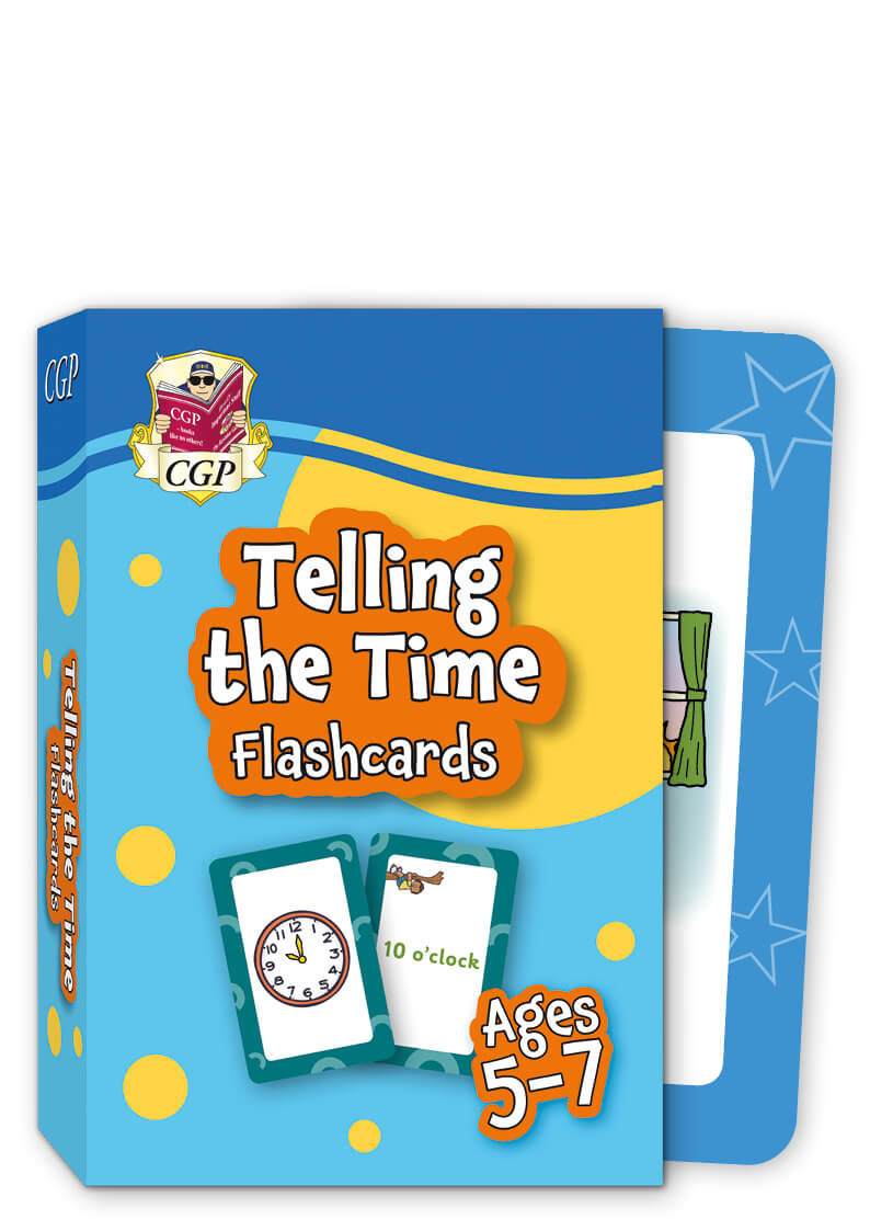 CGP, Telling the Time Flashcards for Ages 5-7
