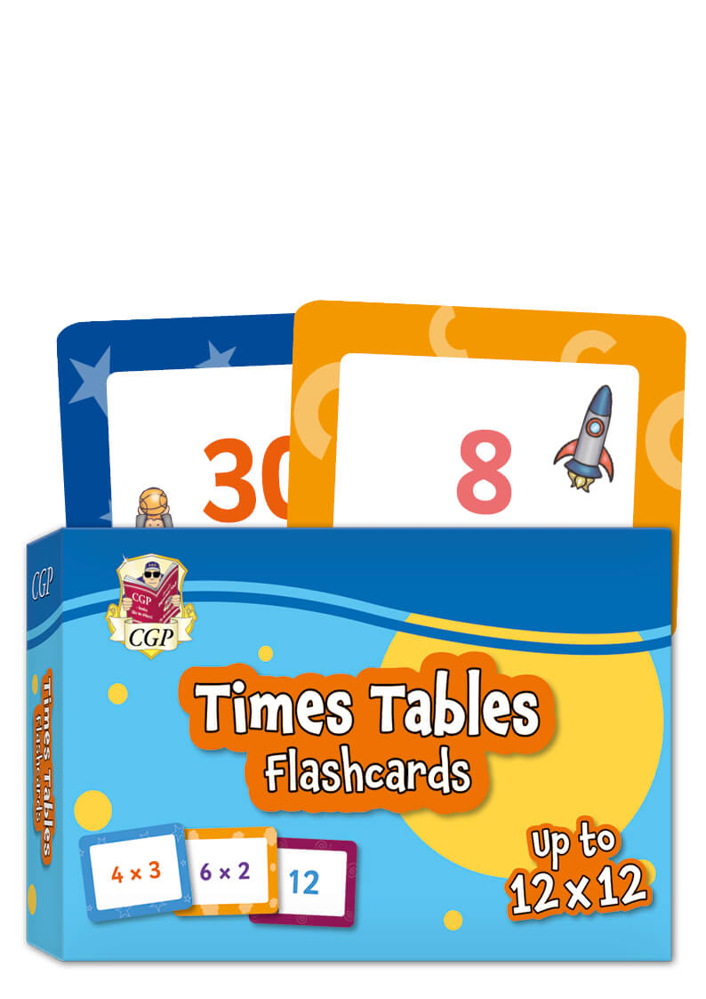 CGP, Times Tables Flashcards: perfect for learning the 1 to 12 times tables