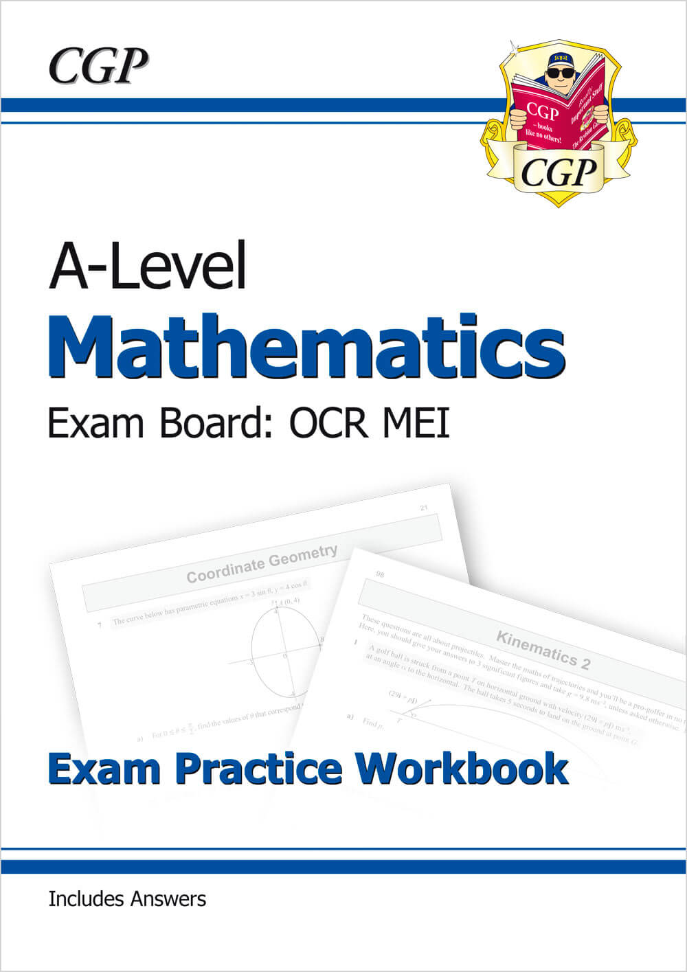 CGP A-Level Maths OCR MEI Exam Practice Workbook (includes Answers)