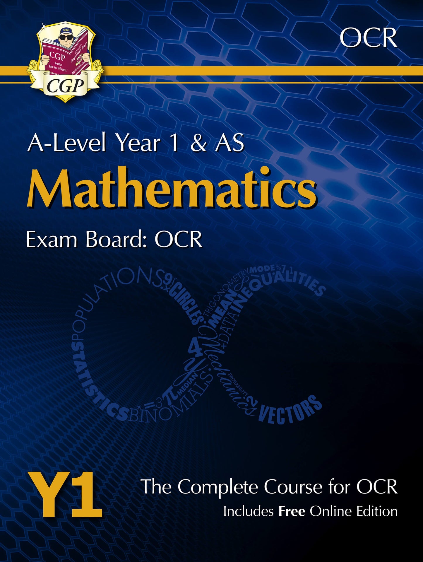 CGP A-Level Maths for OCR: Year 1 & AS Student Book with Online Edition