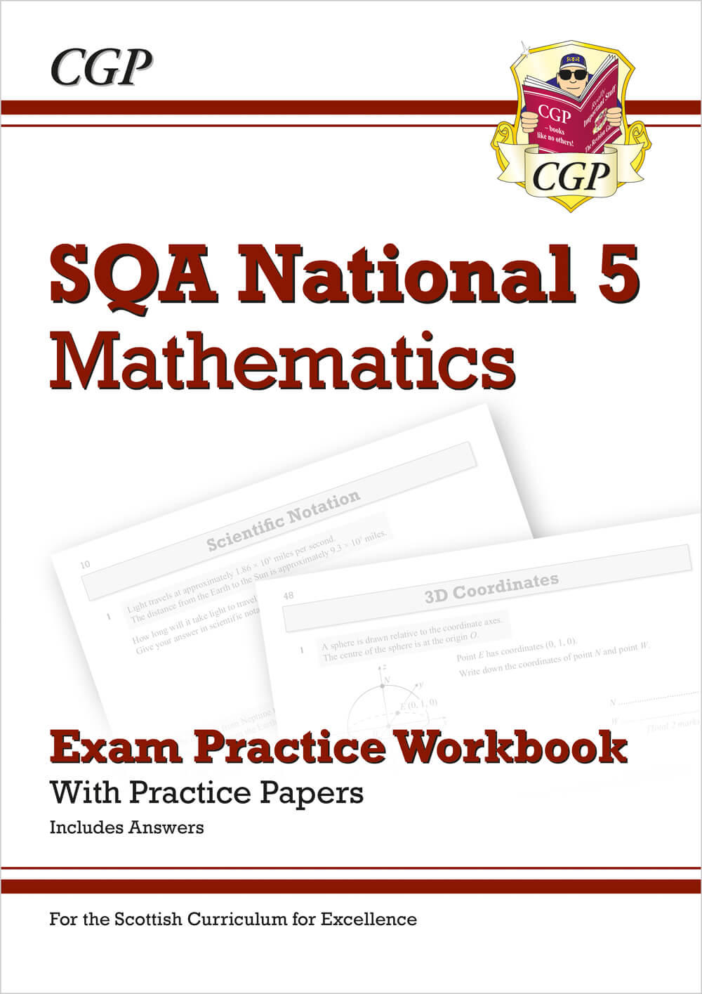CGP National 5 Maths: SQA Exam Practice Workbook - includes Answers