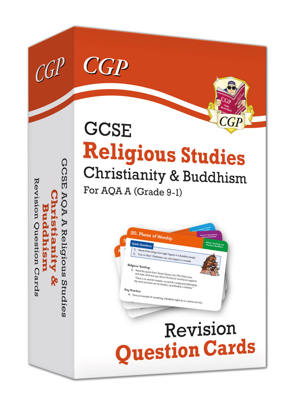 CGP GCSE AQA A Religious Studies: Christianity & Buddhism Revision Question Cards