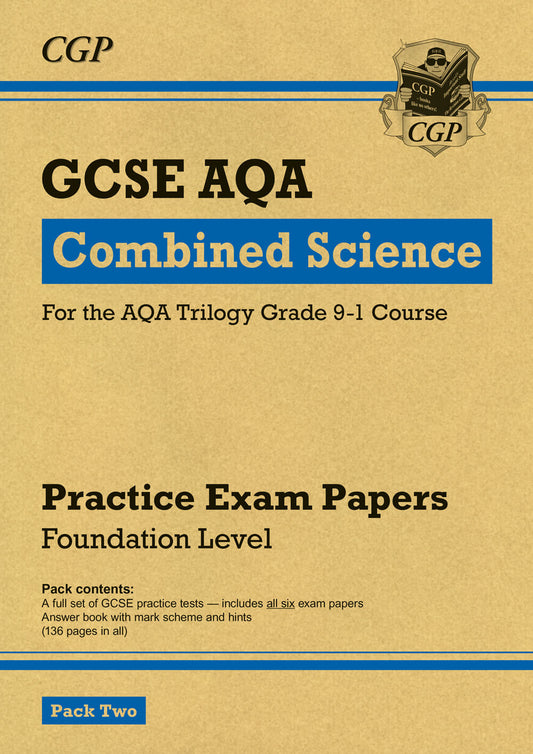 CGP GCSE Combined Science AQA Practice Papers: Foundation Pack 2