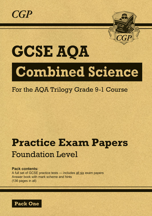 CGP GCSE Combined Science AQA Practice Papers: Foundation Pack 1