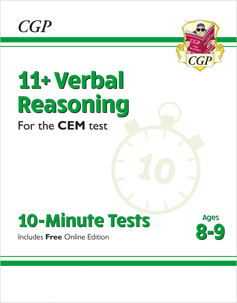 CGP 11+ CEM 10-Minute Tests: Verbal Reasoning - Ages 8-9 (with Online Edition)