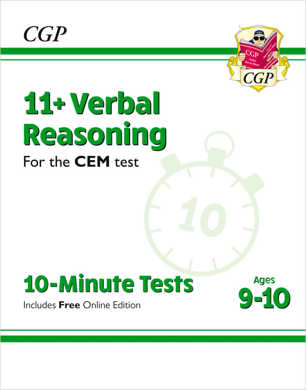 CGP 11+ CEM 10-Minute Tests: Verbal Reasoning - Ages 9-10 (with Online Edition)